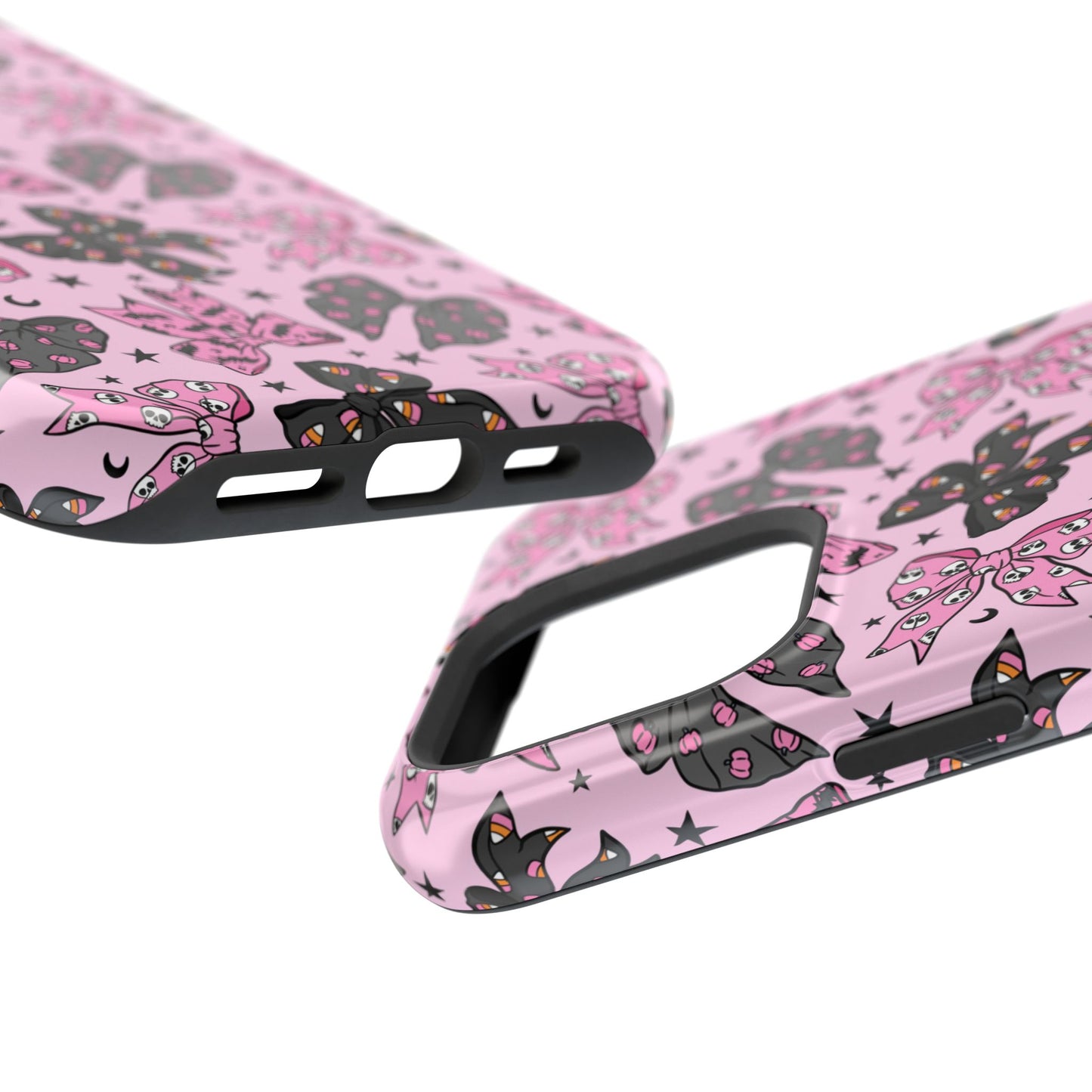 Pink Halloween Bows iPhone Case - MagSafe