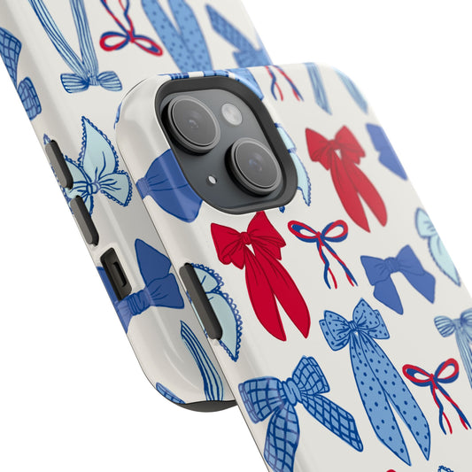 Red White & Bowjee iPhone Case - MagSafe