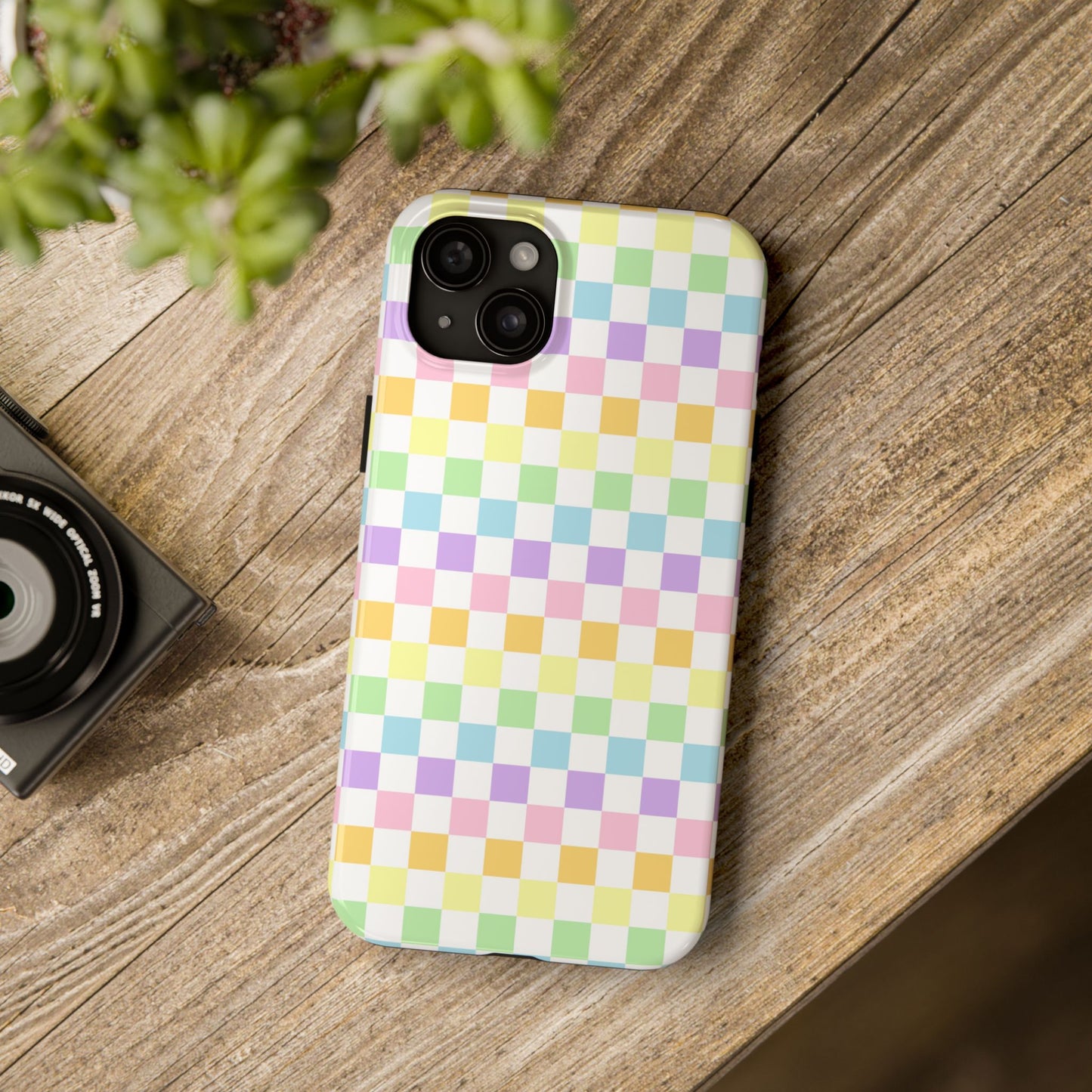 Pastel Checker iPhone Case - Regular
