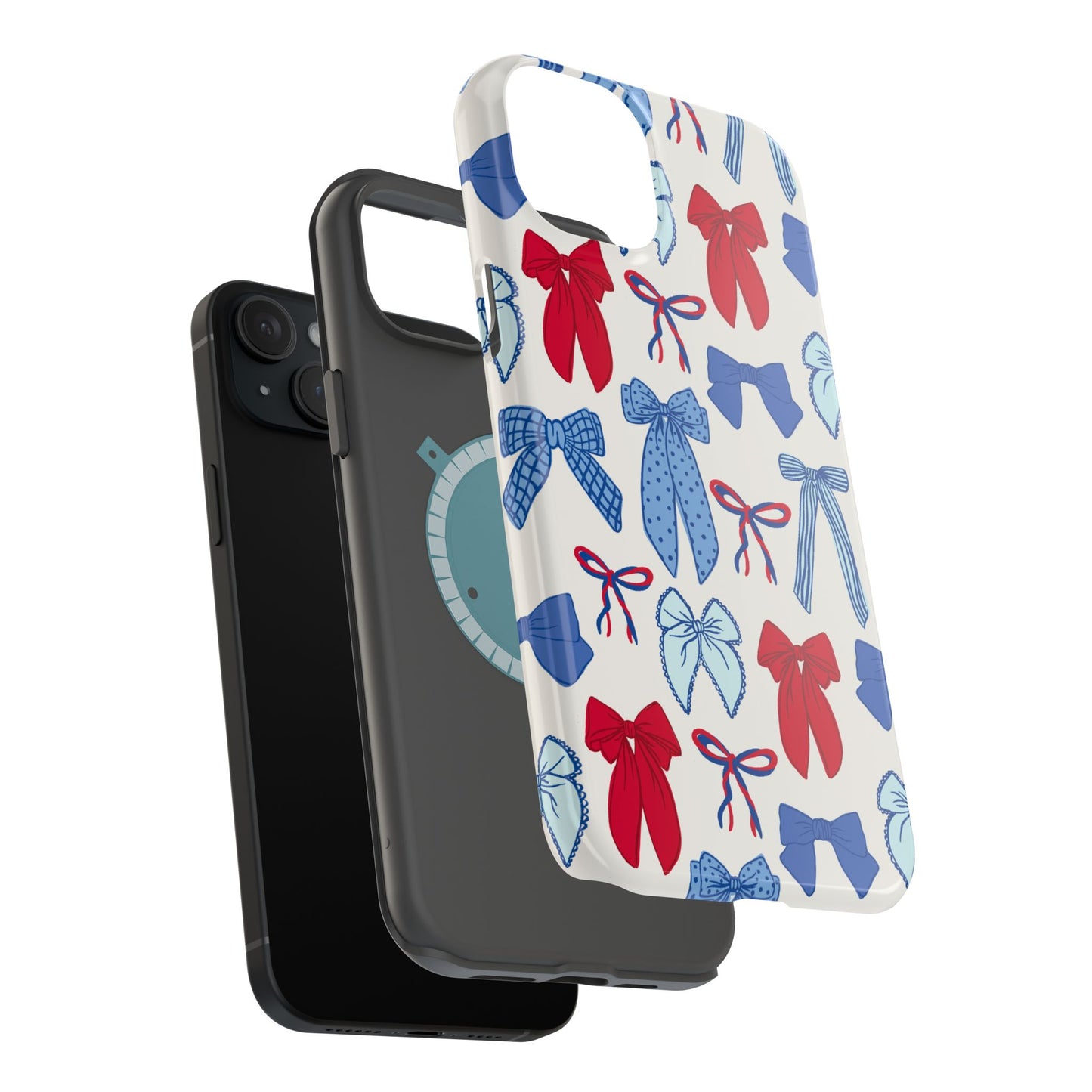 Red White & Bowjee iPhone Case - MagSafe