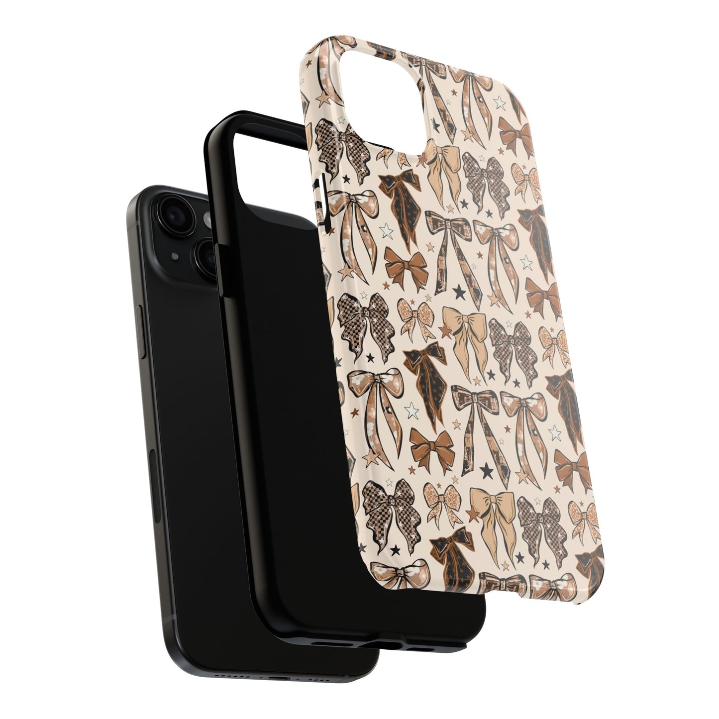 Neutral Bows iPhone Case-Regular