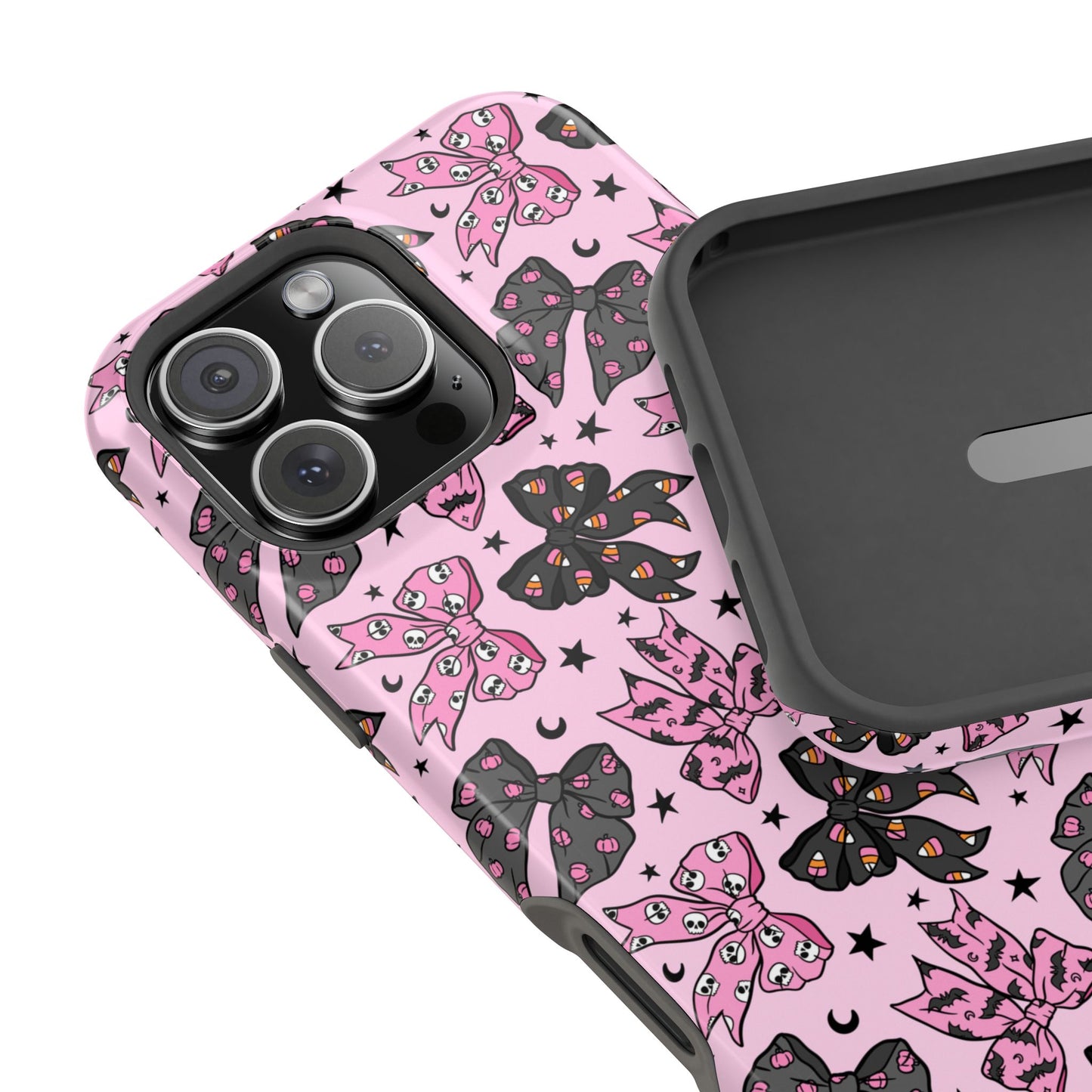 Pink Halloween Bows iPhone Case - MagSafe