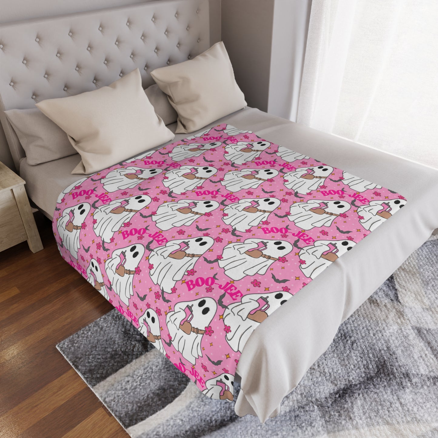 Boojee Ghost Minky Polyester Blanket