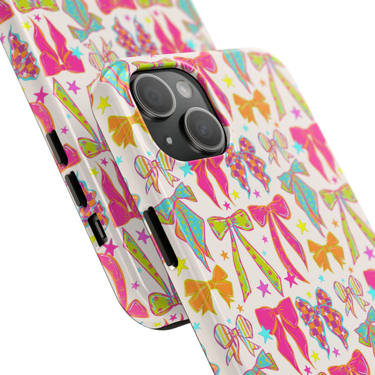 Neon Bows iPhone Case - Regular