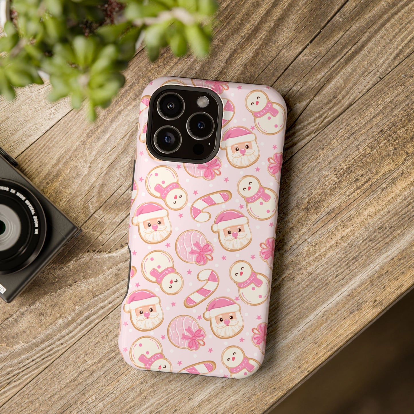 Pink Christmas Cookies iPhone Case - MagSafe