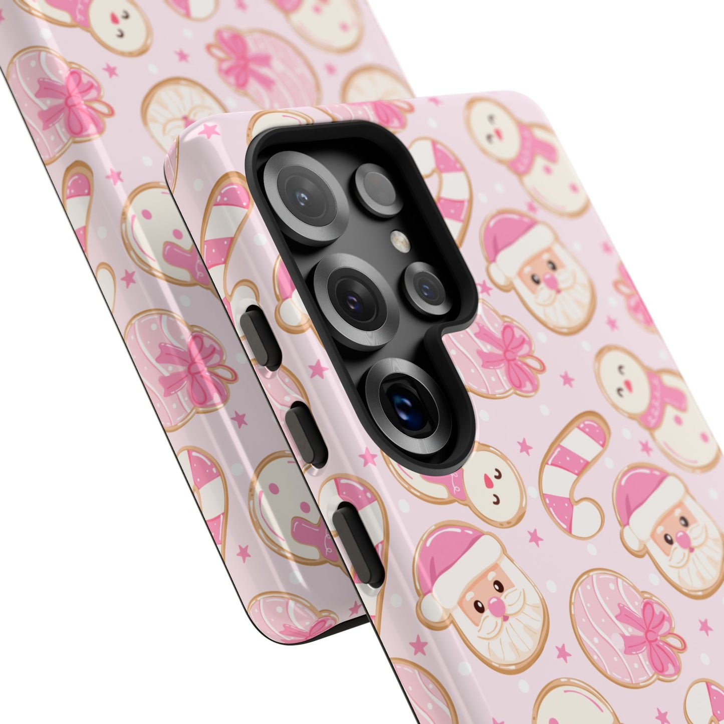 Pink Christmas Cookies Samsung Phone Case - Regular