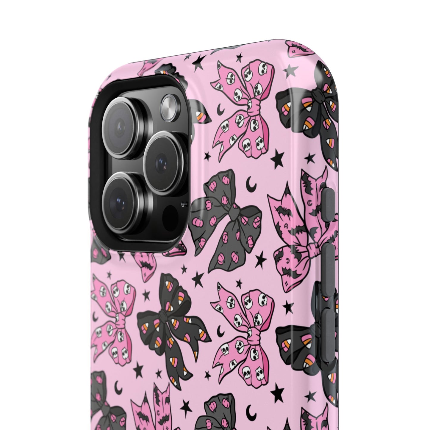 Pink Halloween Bows iPhone Case - MagSafe