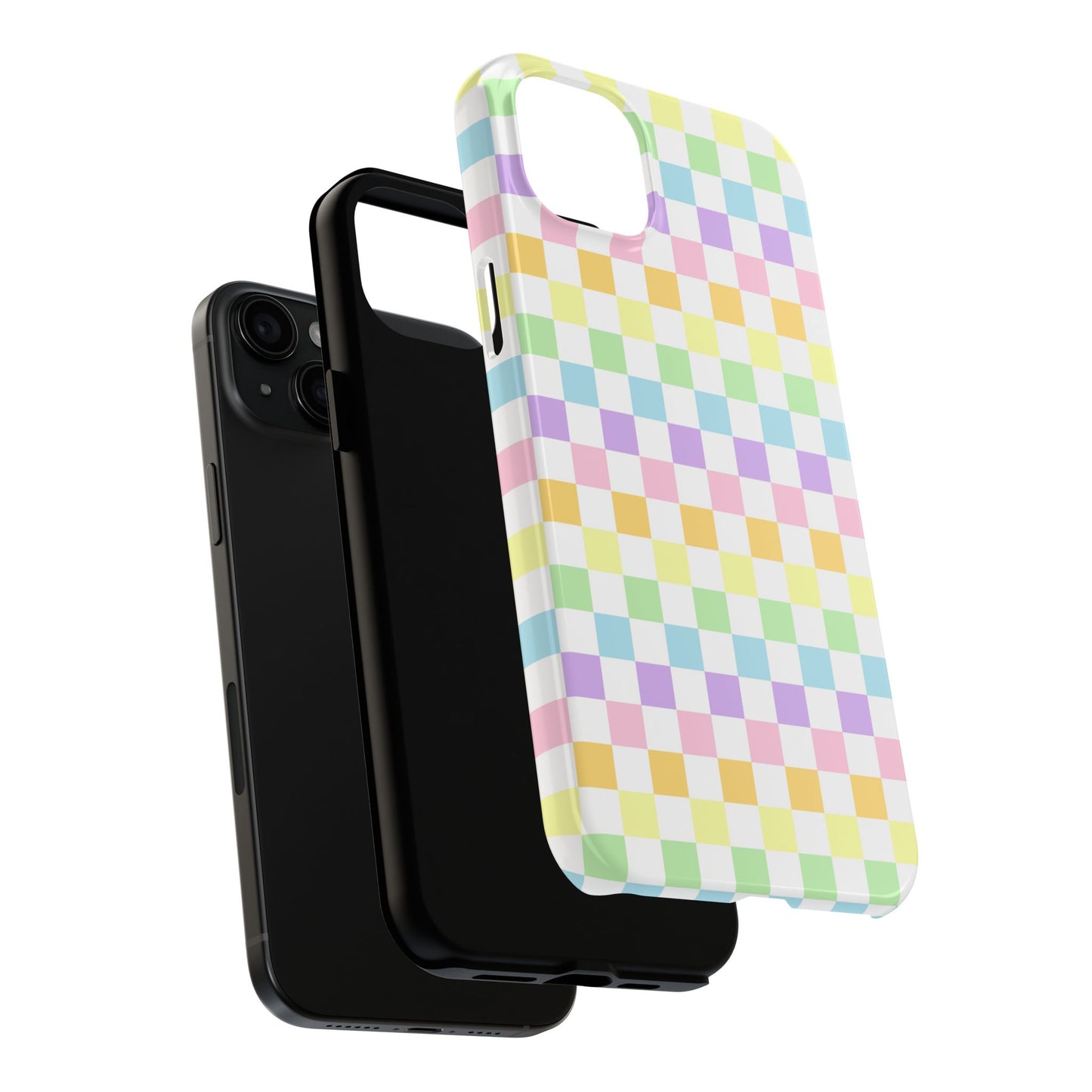Pastel Checker iPhone Case - Regular