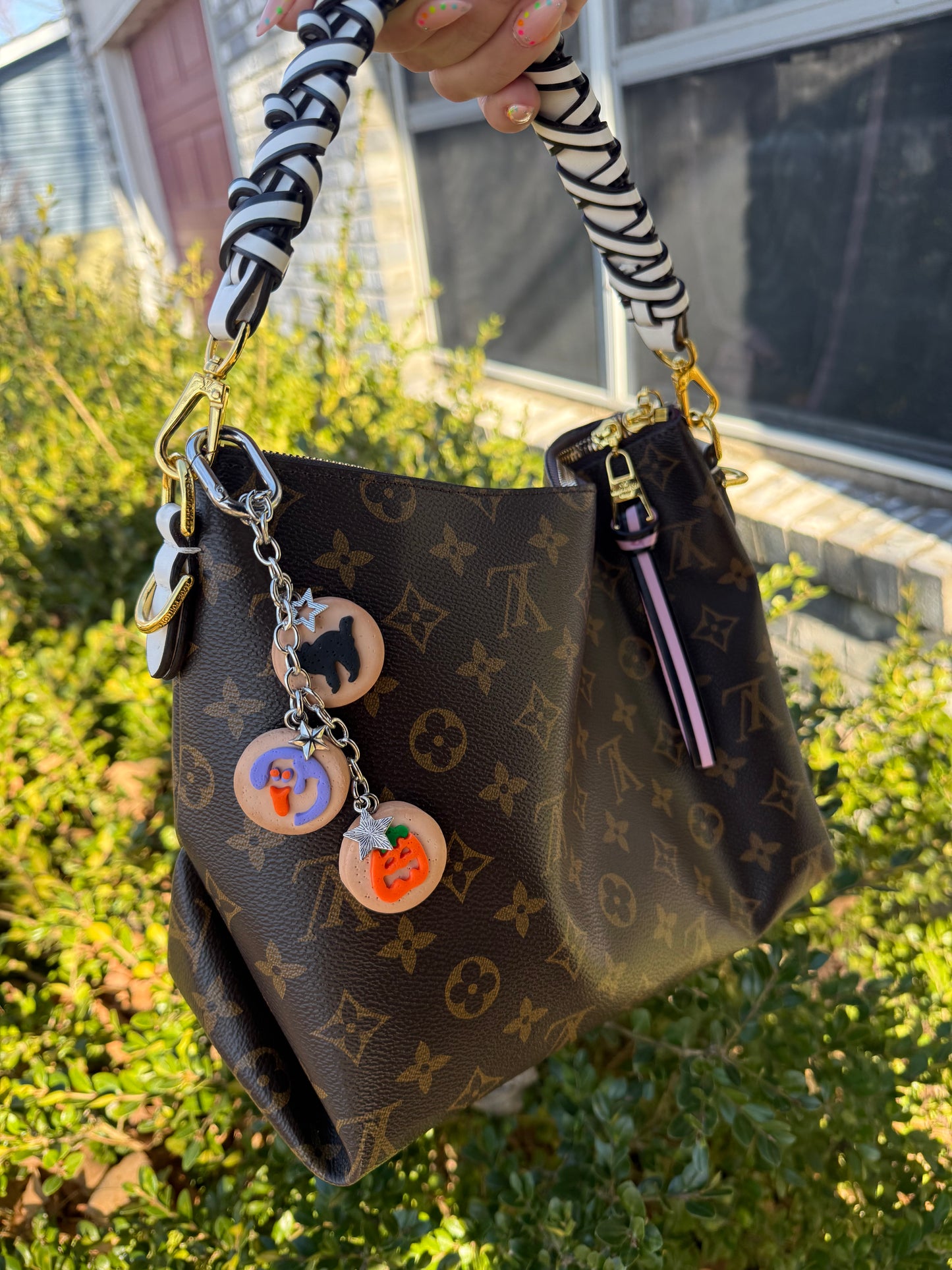 Handmade Halloween Cookies Bag Charm