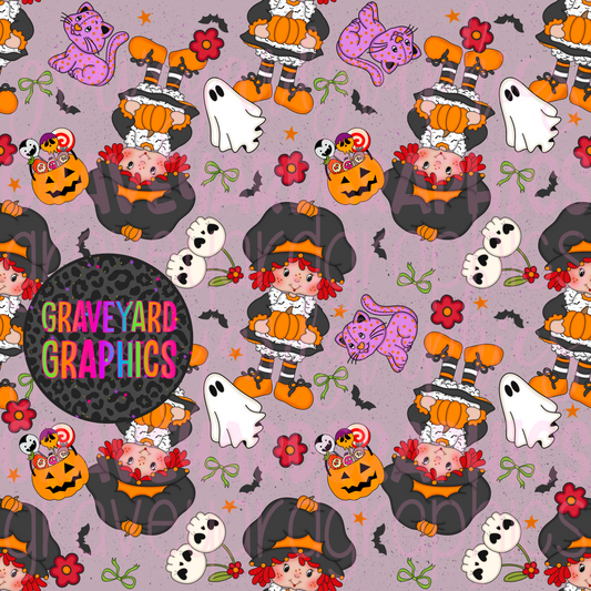 Spooky Strawberry Girl Seamless