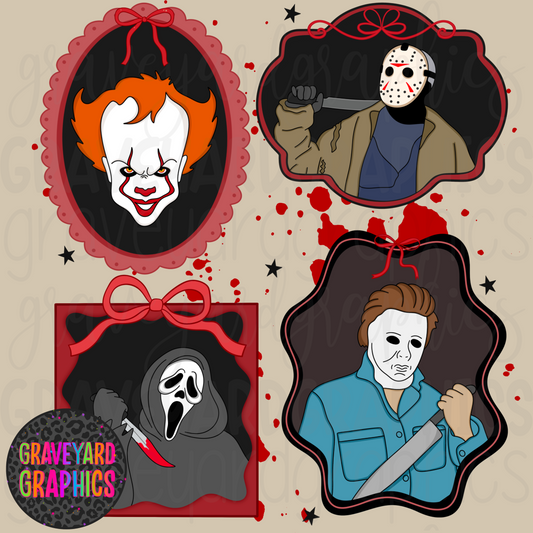 Horror Halloween Coquette PNG
