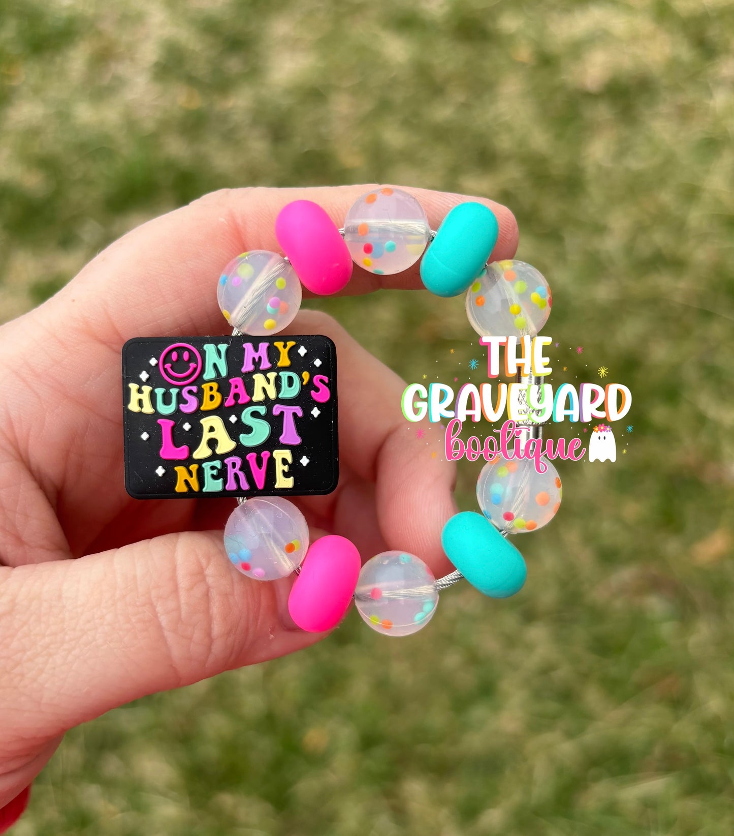 On My Husbands Last Nerve Tumbler Charm