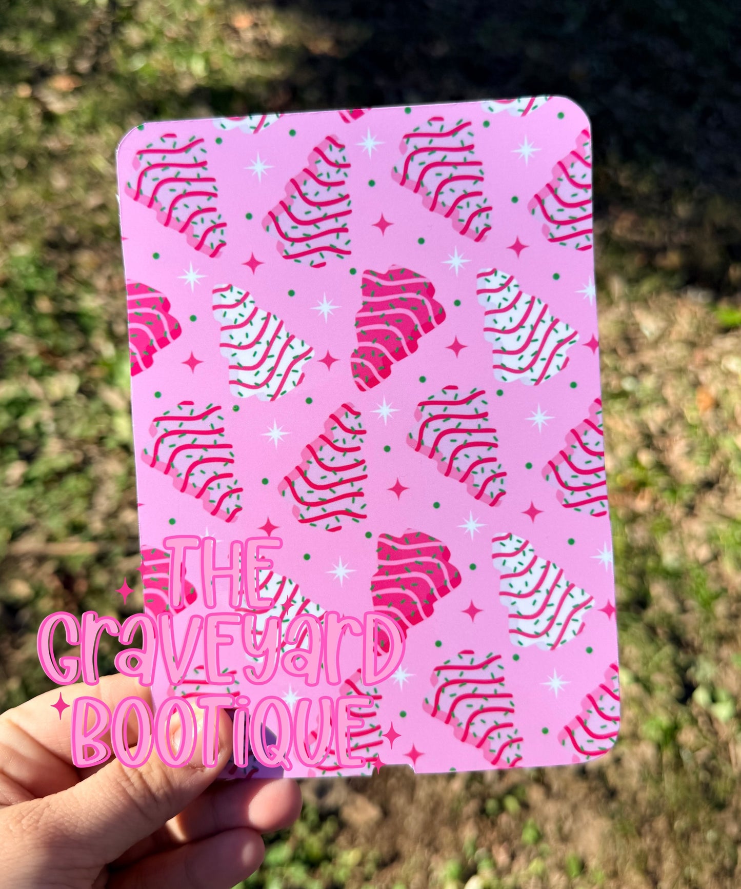 Pink Christmas Tree Cake Kindle Insert