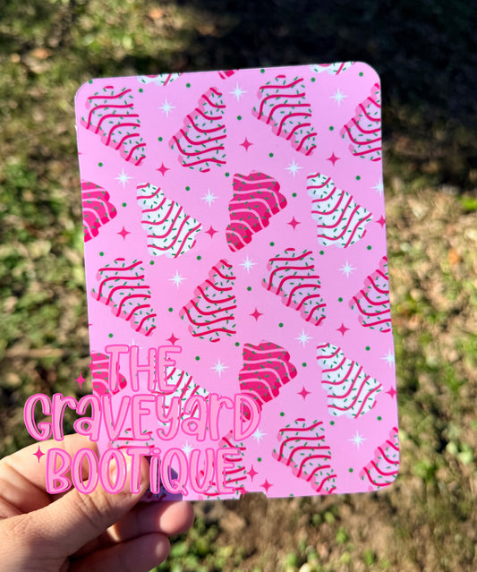 Pink Christmas Tree Cake Kindle Insert