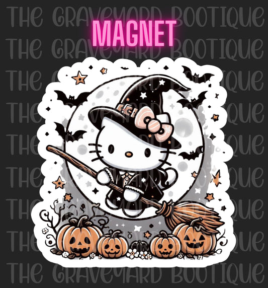 Witchy Kitty Magnet