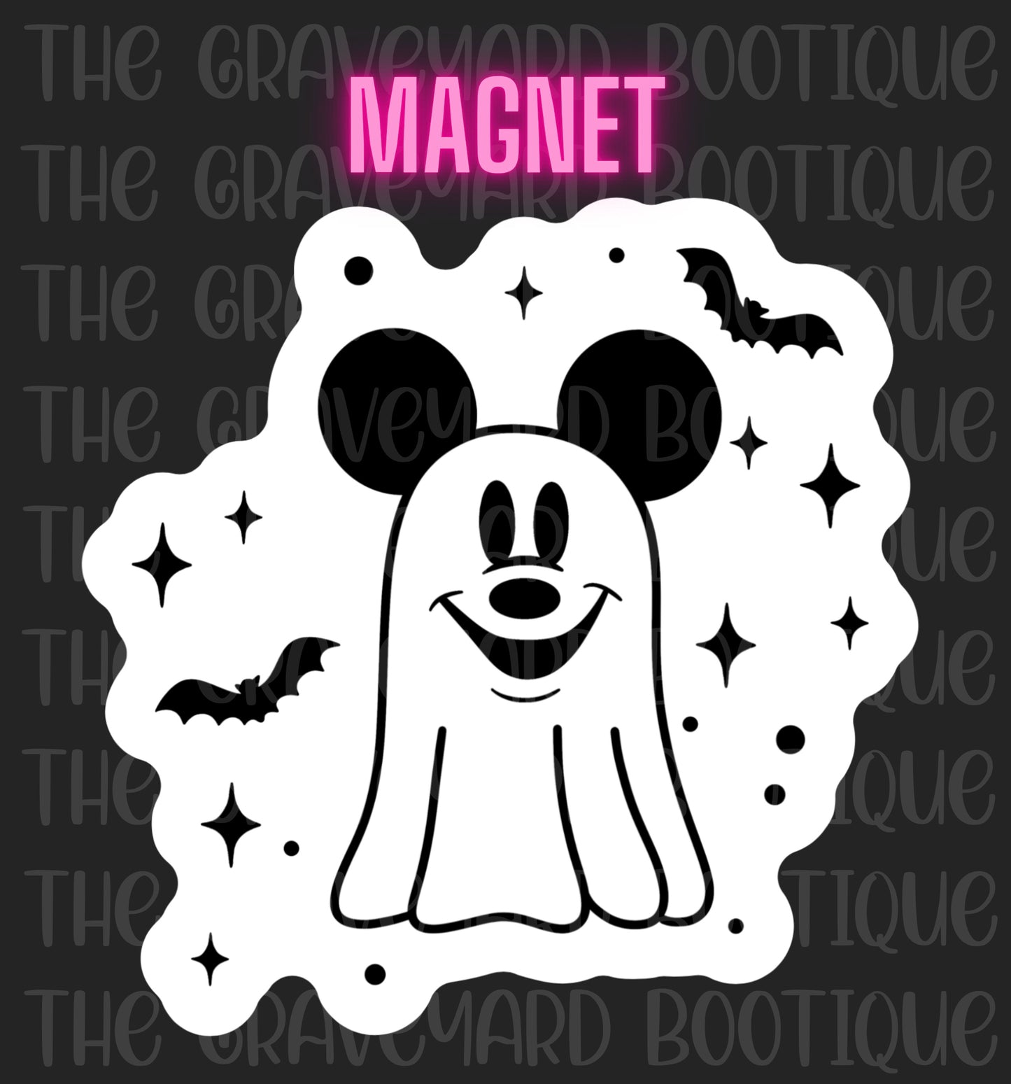 Ghostly Mouse Magnet