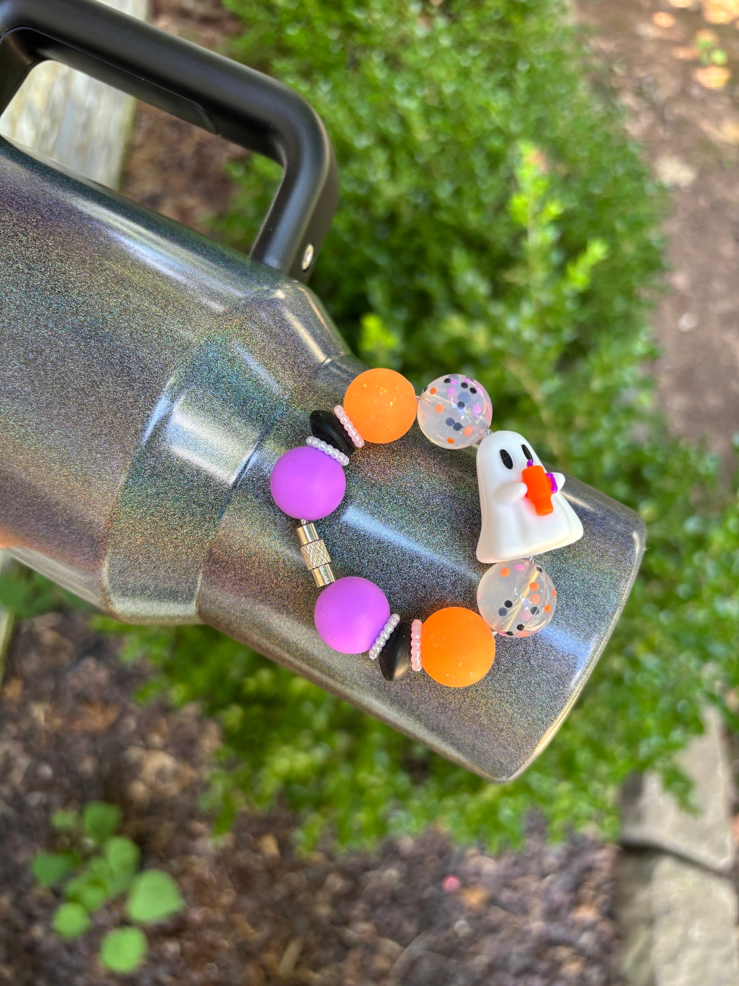 Ghost With Tumbler Charm