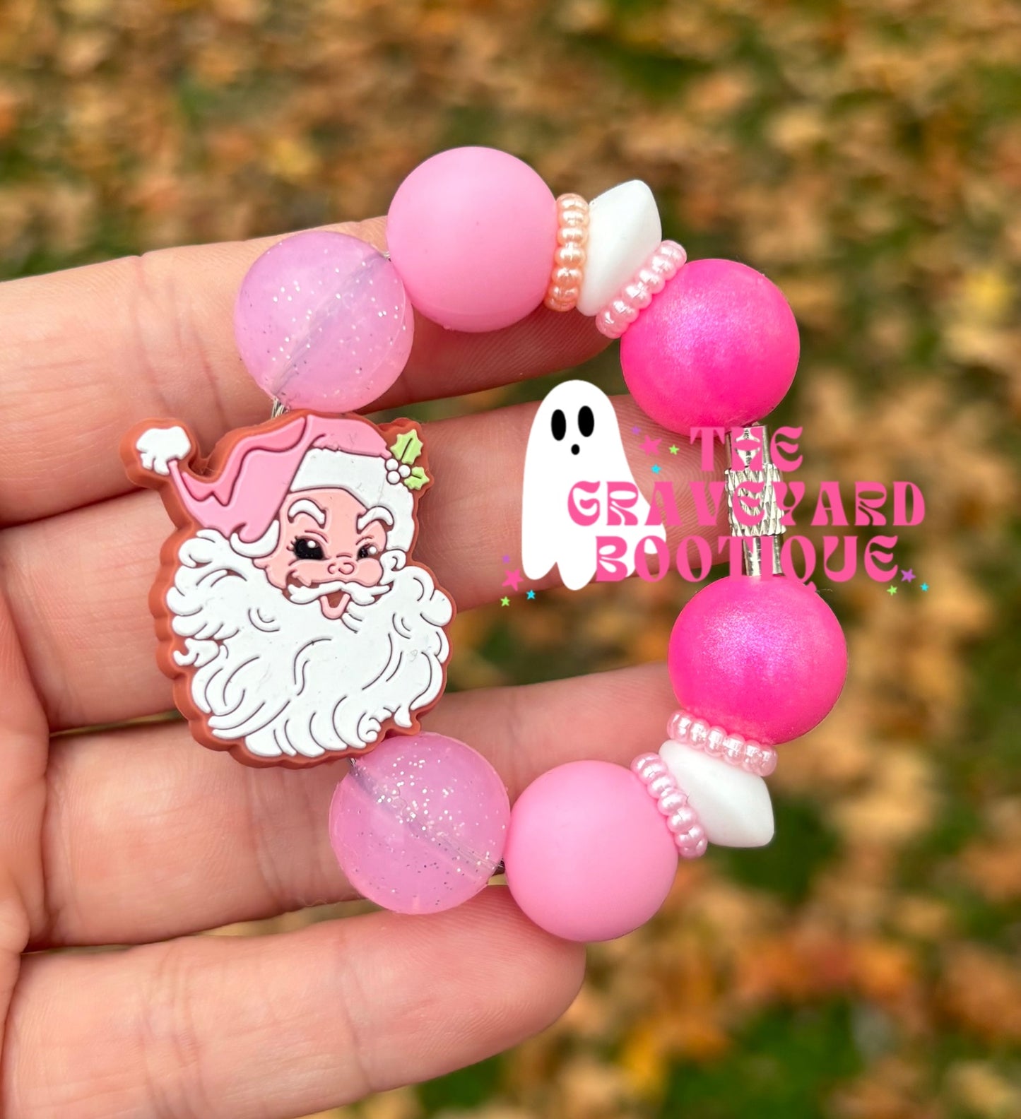Pink Santa Charm