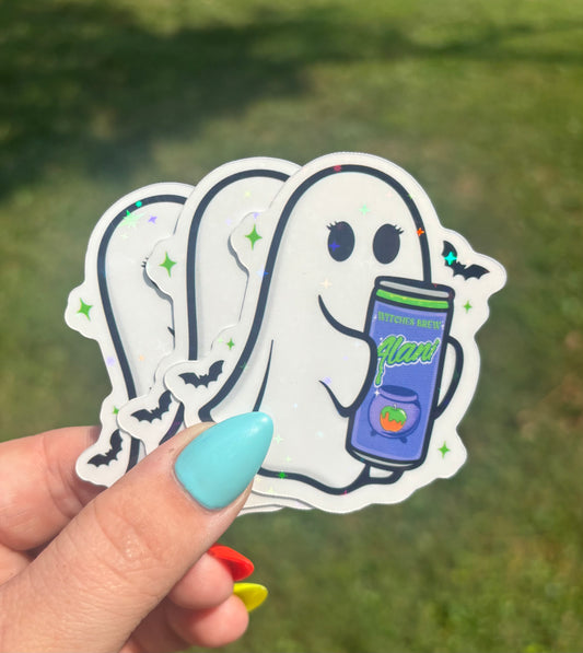 Witches Brew Ghost Sticker