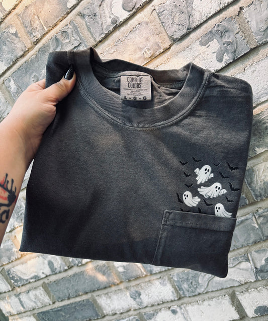 Ghosts & Bats Pocket Tee