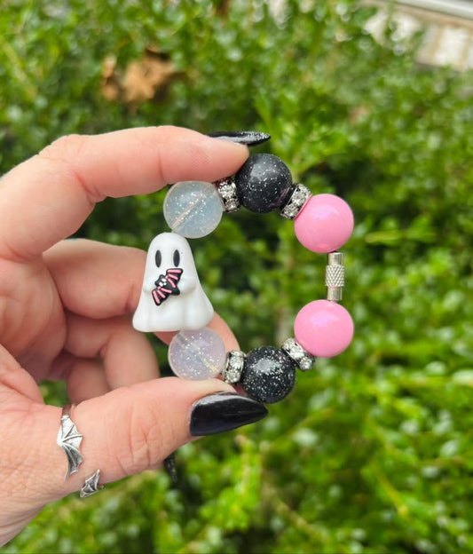 Ghost With Bat Charm
