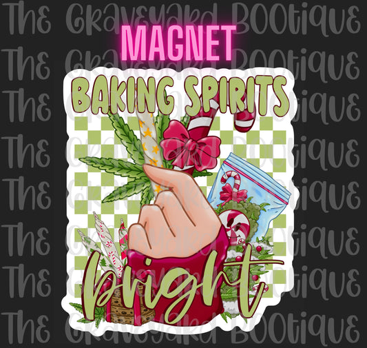 Baking Spirits Bright Magnet