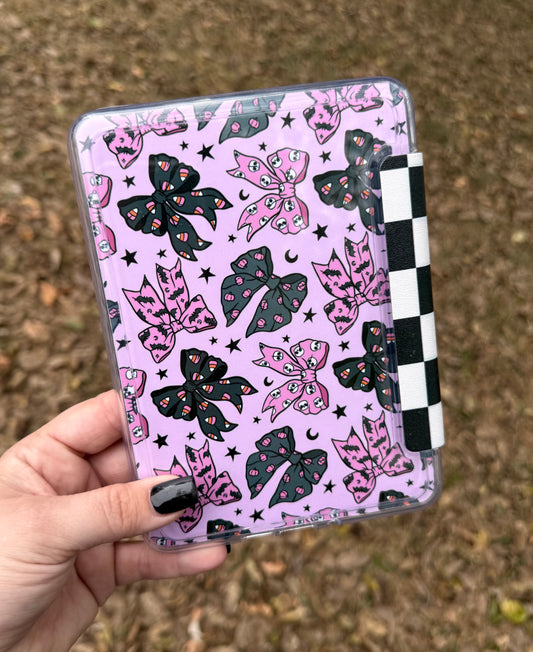 Pink Halloween Bows Kindle Insert
