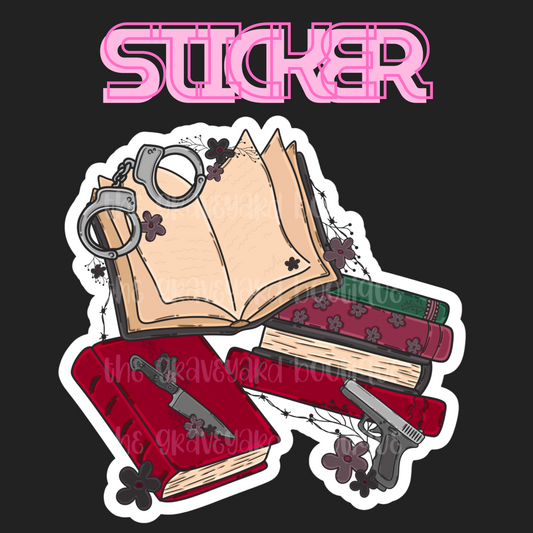 Dark Romance Books Sticker