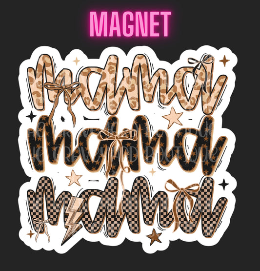 Leopard Mama Magnet