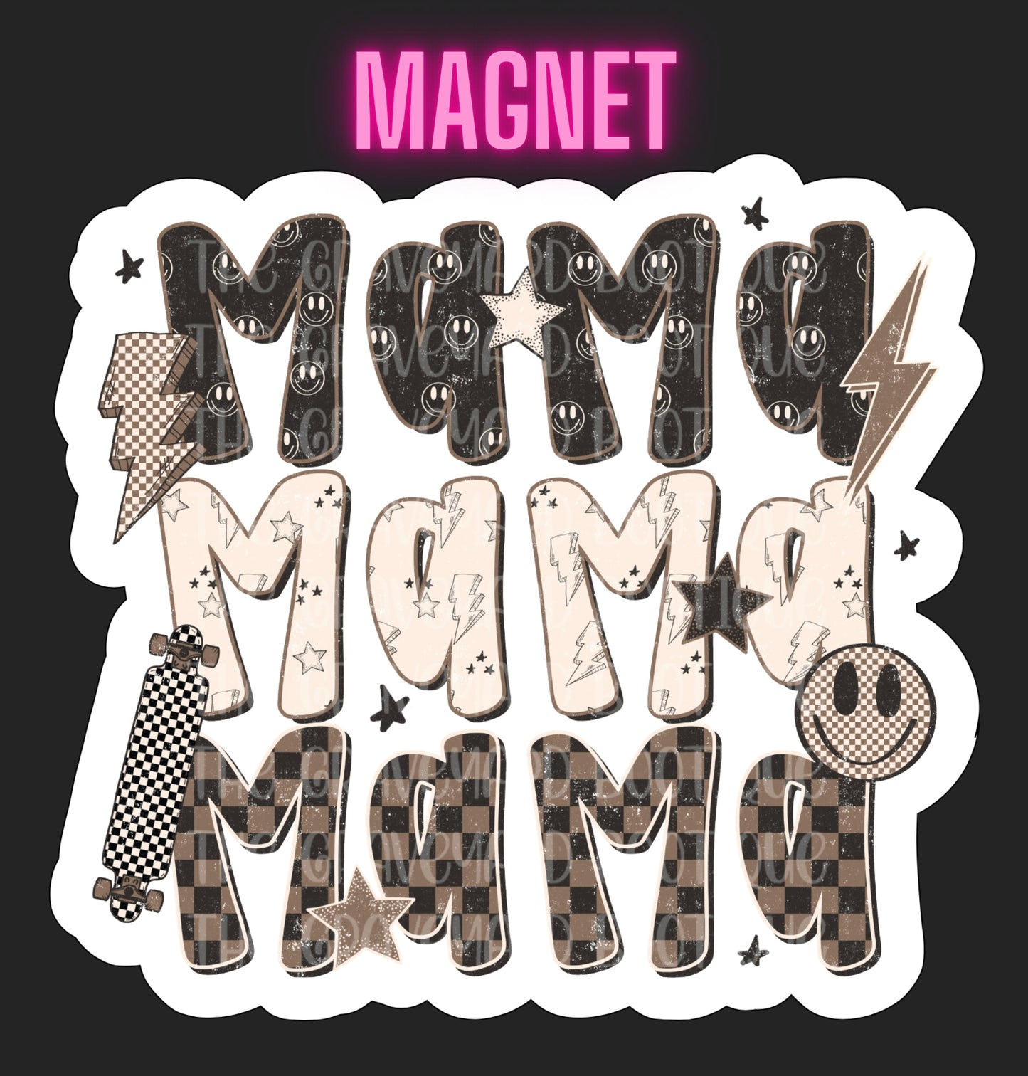 Grunge Mama Magnet