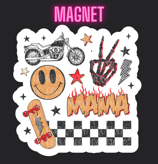 Grunge Mama Magnet