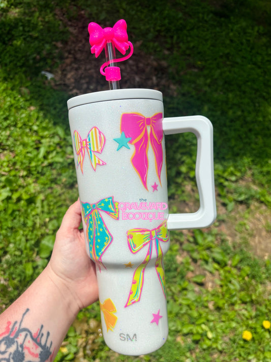 Neon Bows Epoxy Tumbler