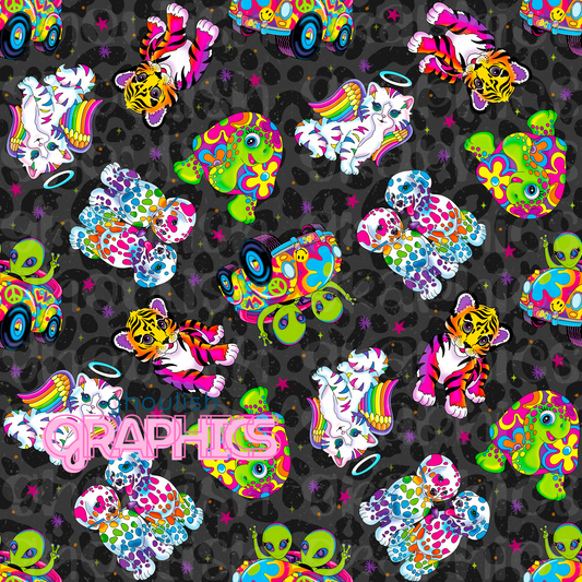 Lisa Frank Seamless Pattern