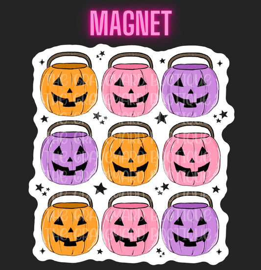 Halloween Buckets Magnet