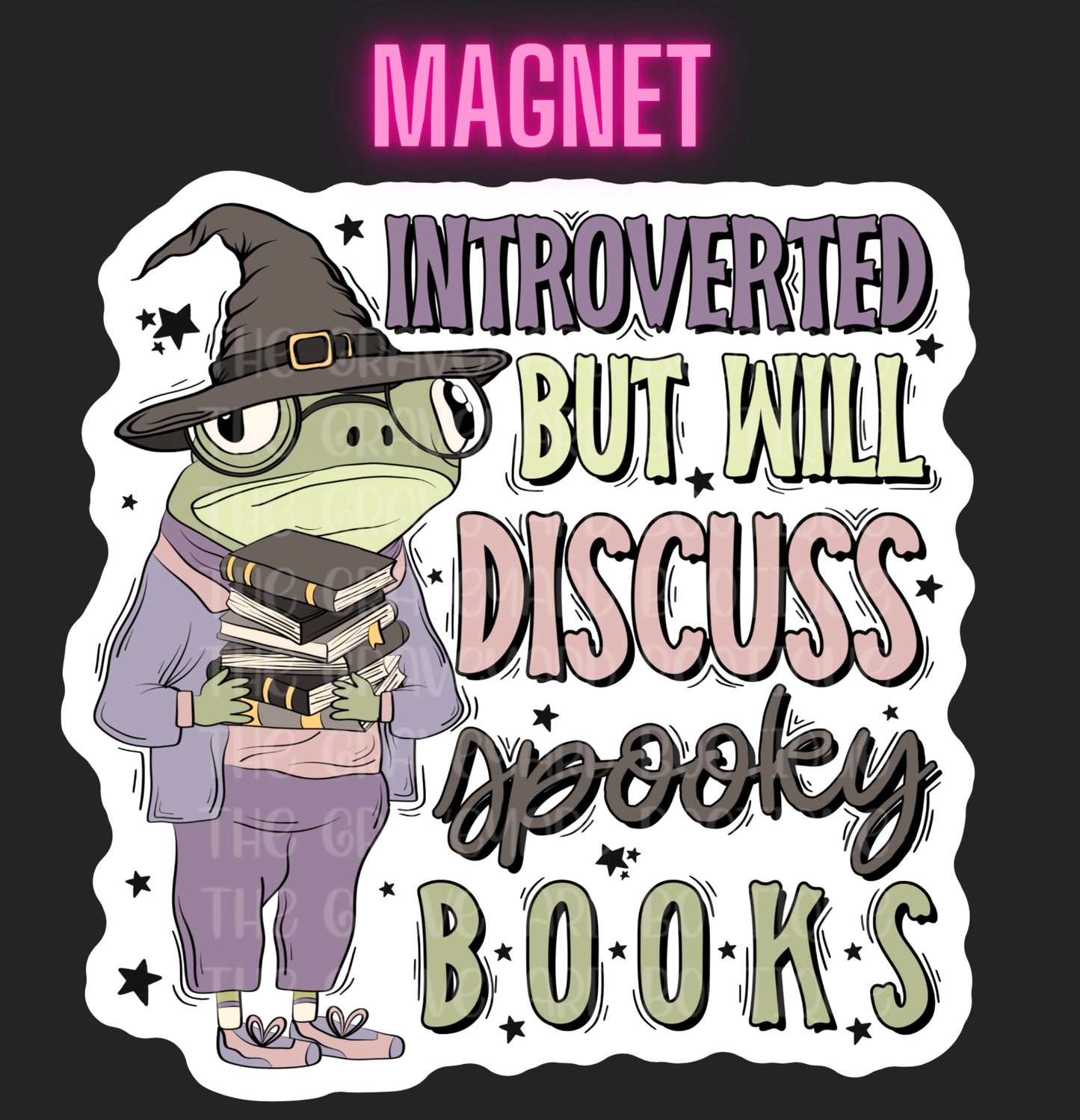 Spooky Books Magnet