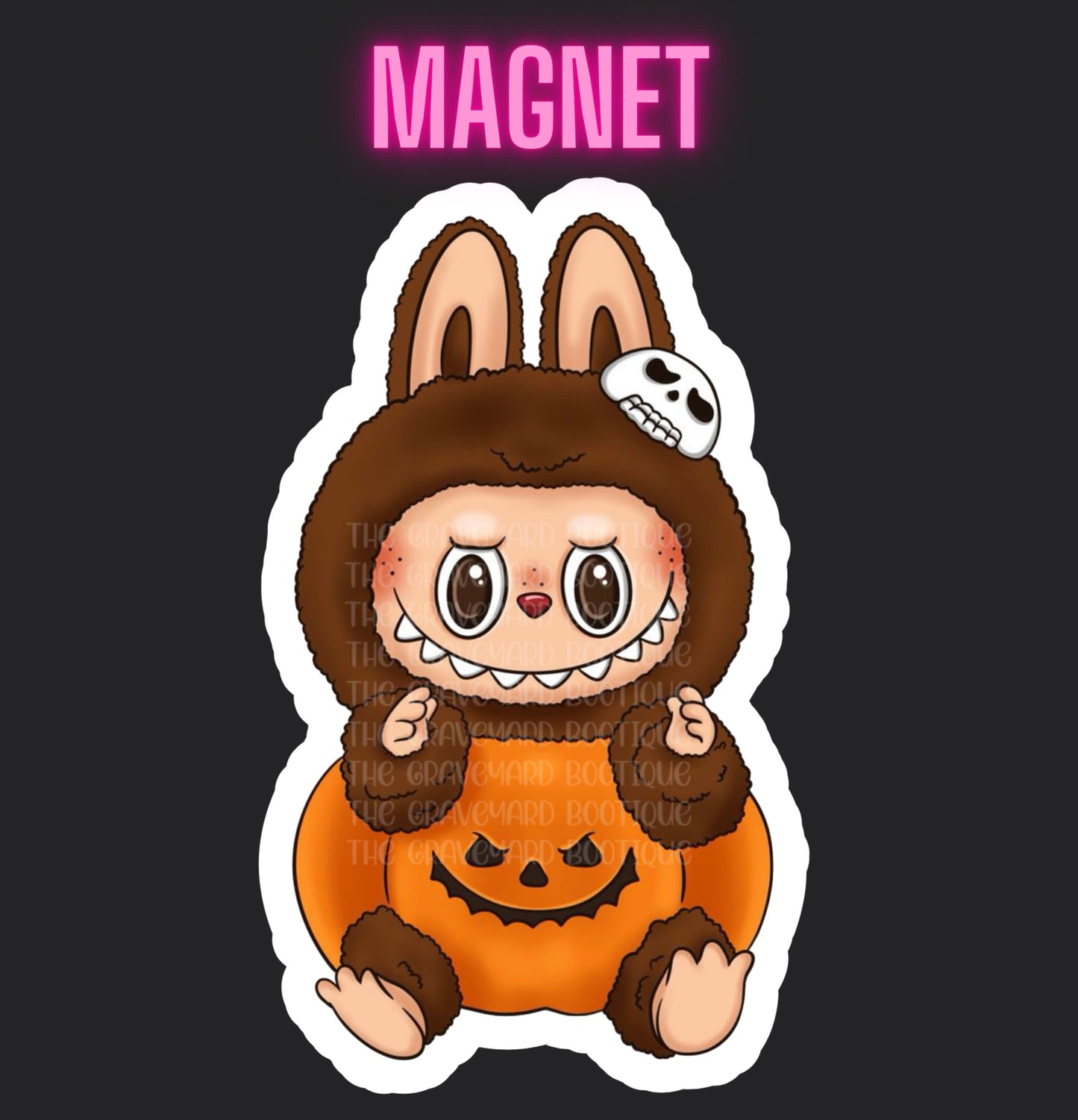 Pumpkin Labubu Magnet