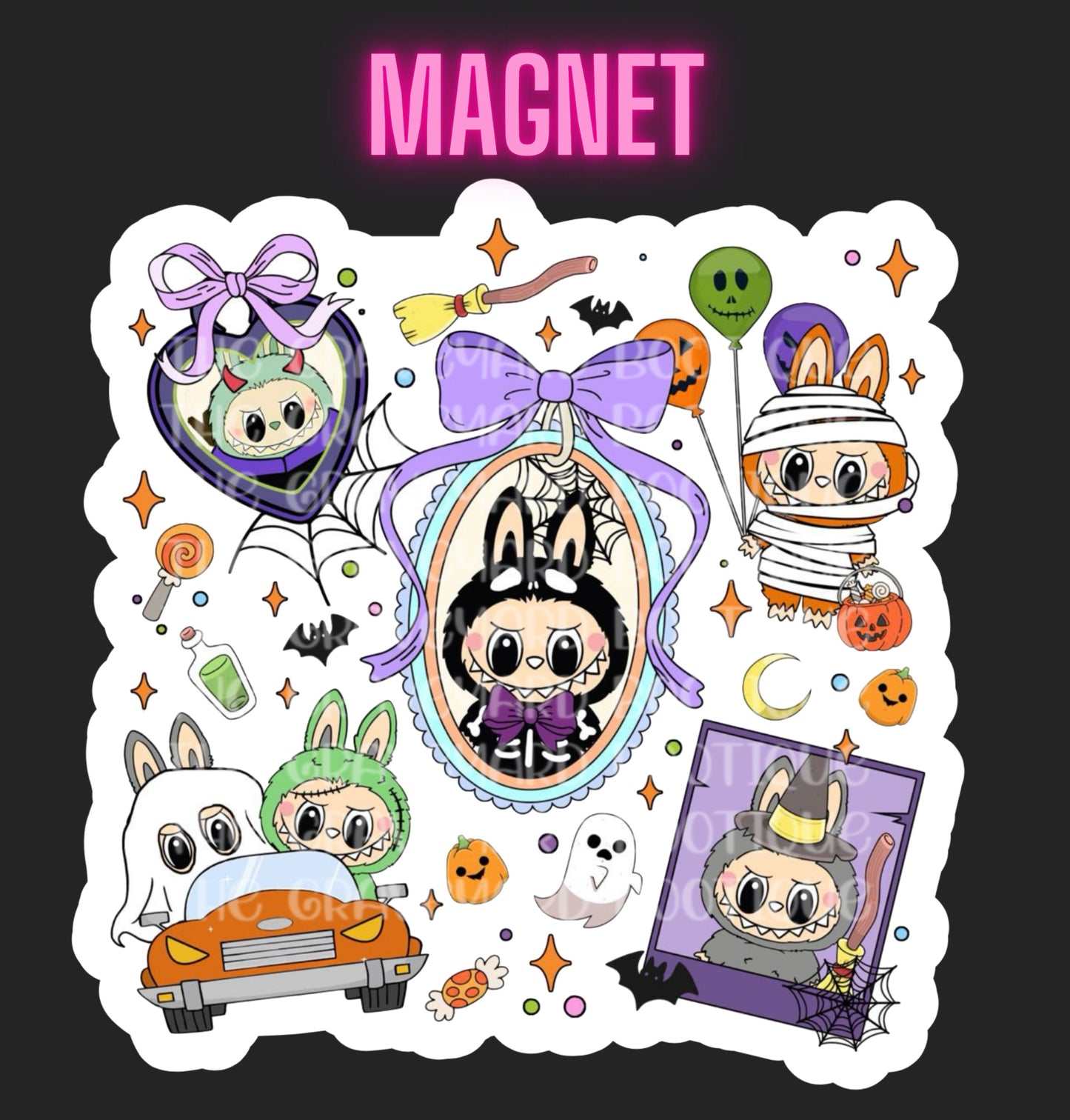 Halloween Labubu Magnet