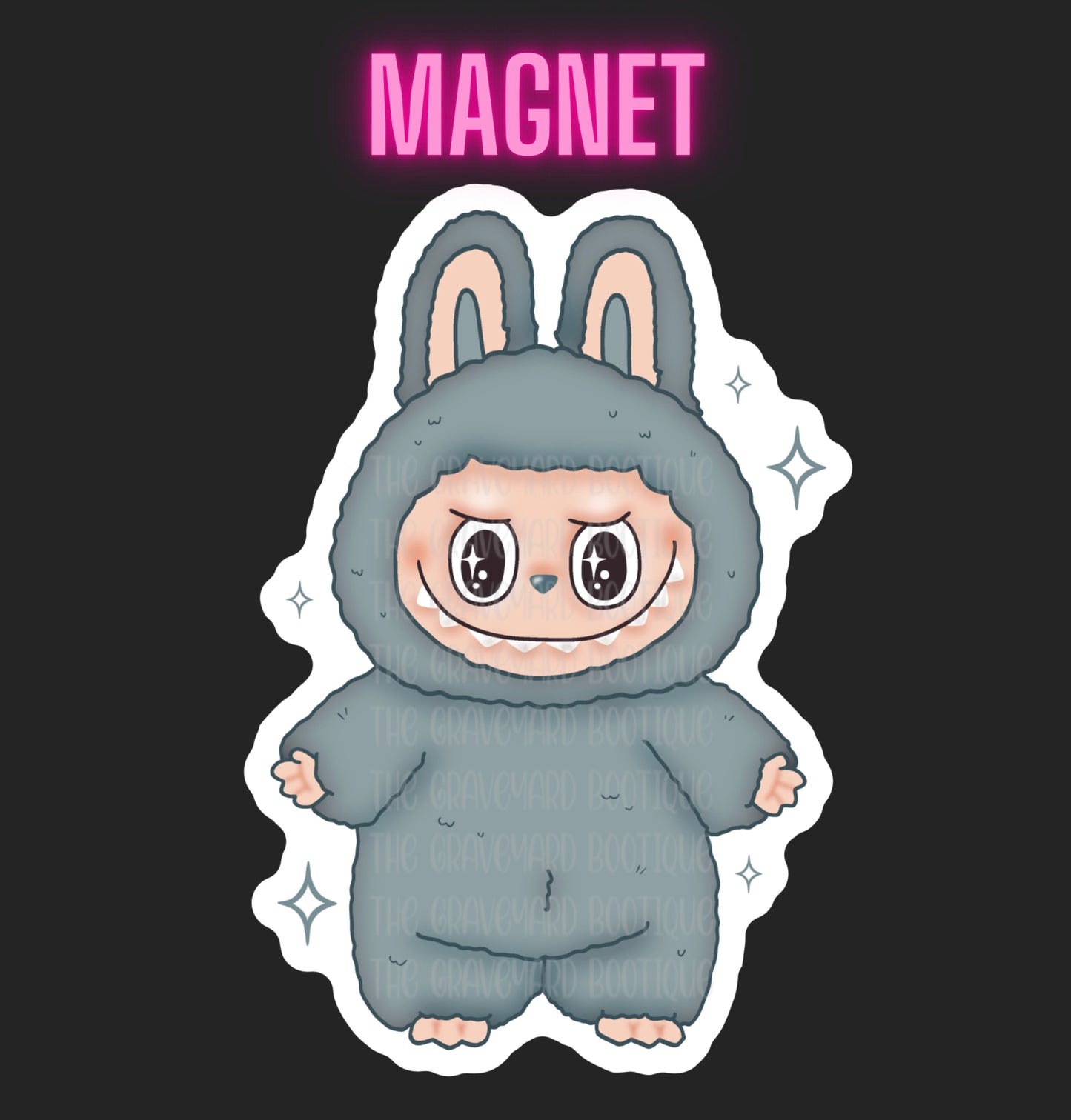 Labubu Macron Magnets
