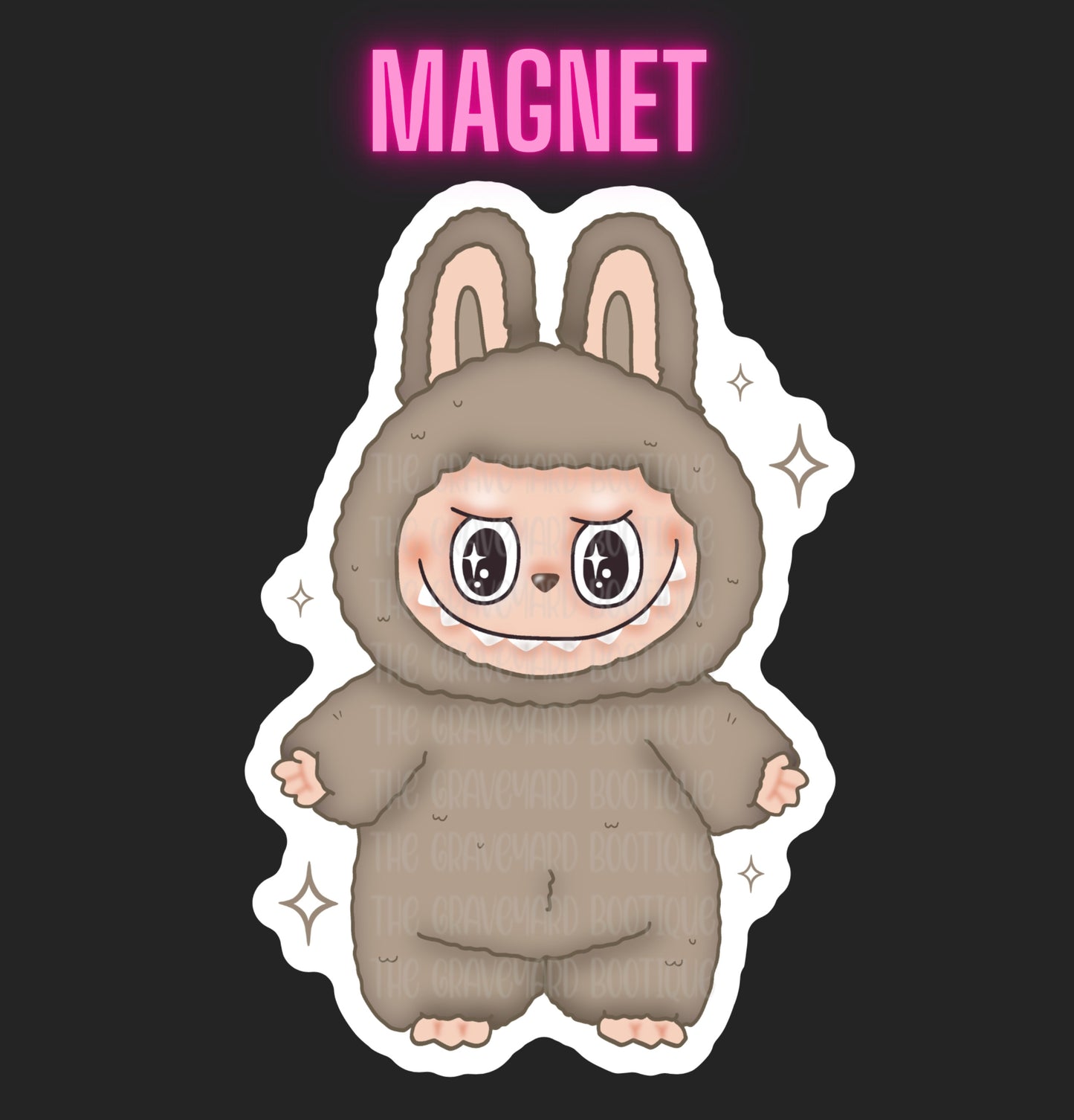 Labubu Macron Magnets