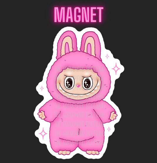 Labubu Macron Magnets