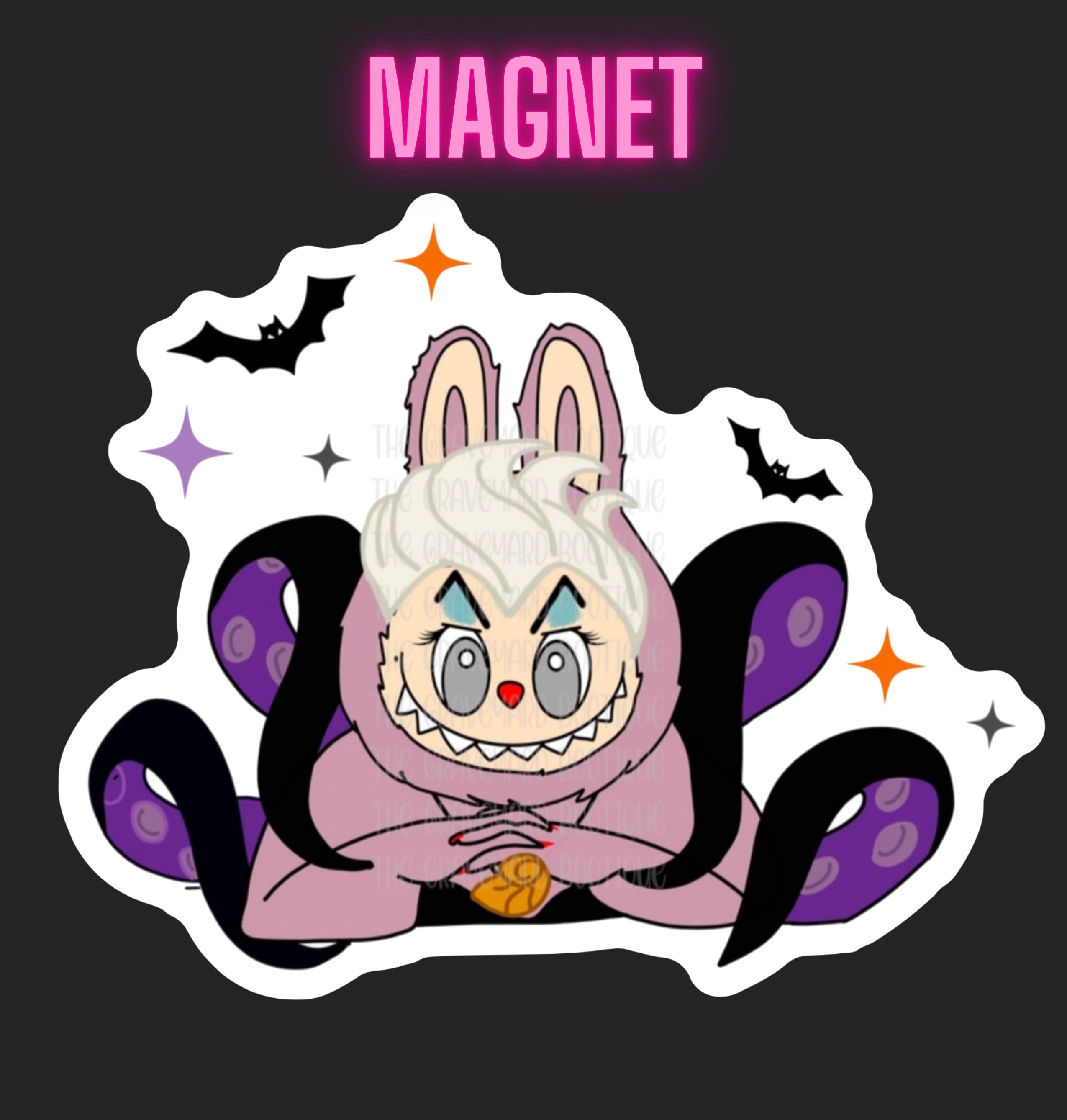 Labubu Evil Villain Magnet – The Graveyard BOOtique