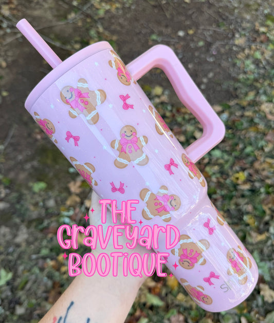 Coquette Gingerbread Epoxy Tumbler